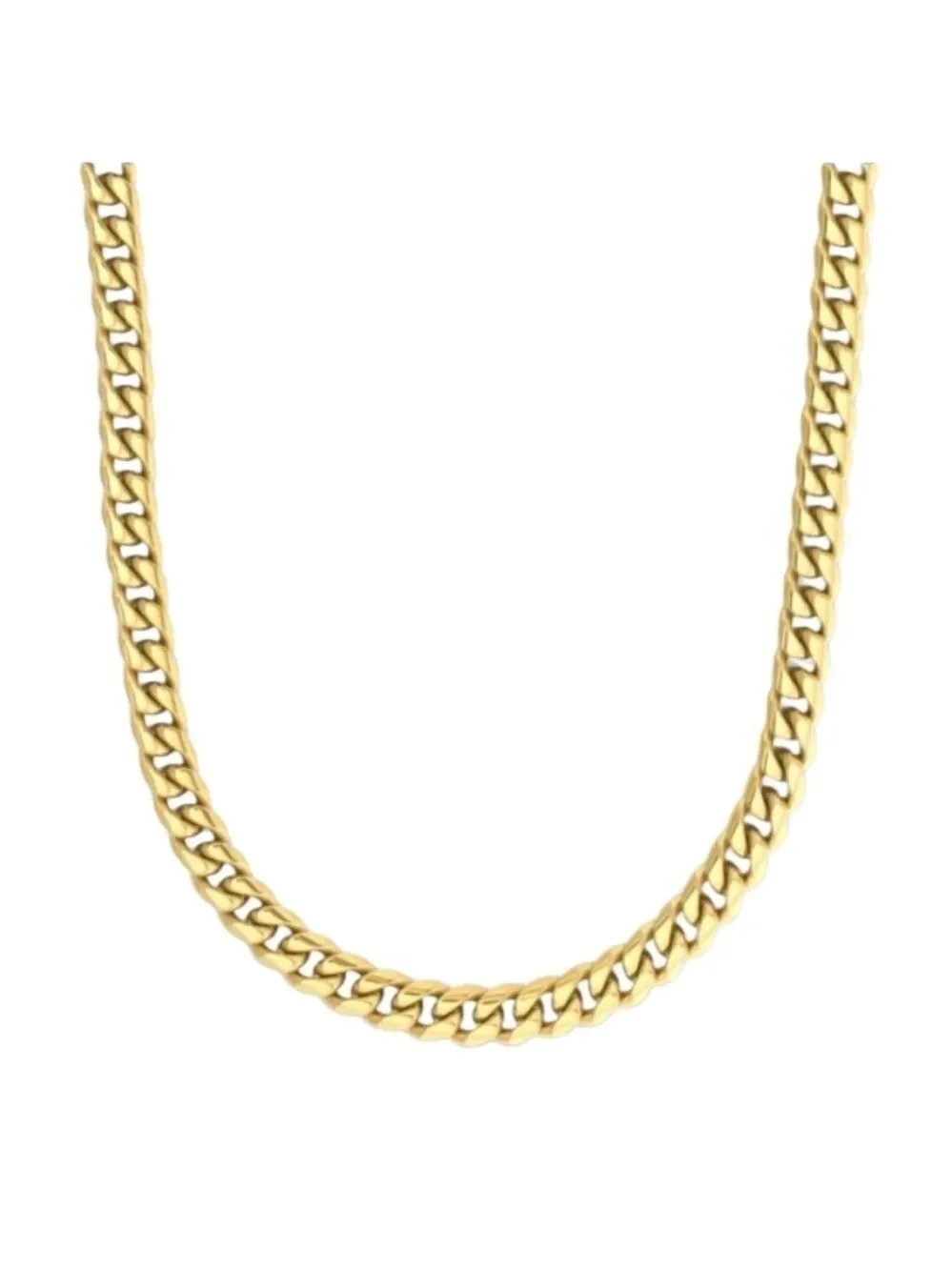 Imperium 18kt Gold Bonded 5mm Curb Chain Necklace